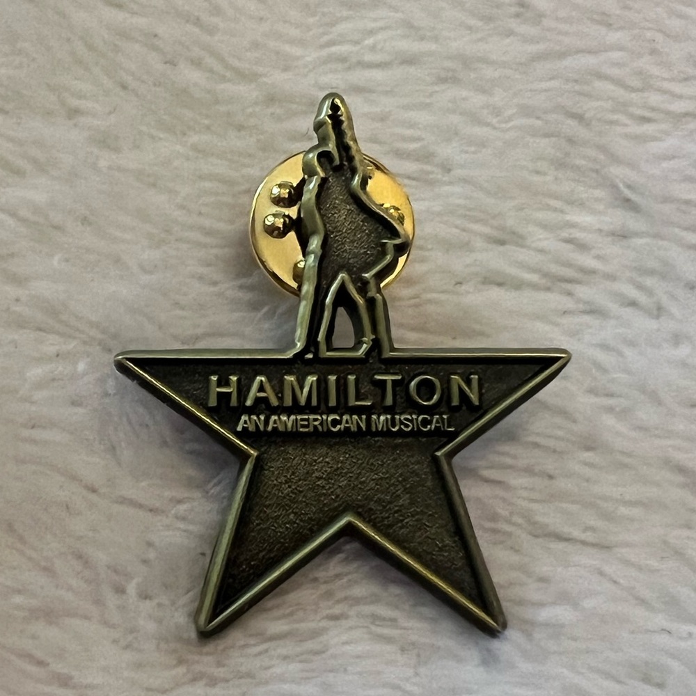 Hamilton an American musician lapel pin